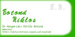 botond miklos business card